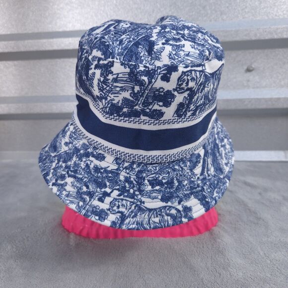 Christian Dior Dioriviera D Bobby Blue White Bucket Hat One Size Women's/Men's - Picture 6 of 10